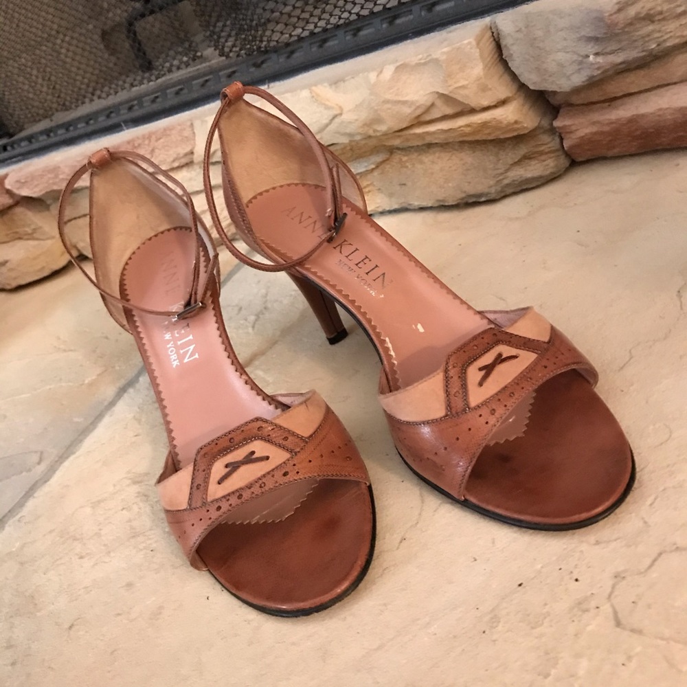 Anne Klein Mauve Two-Tone Sandal